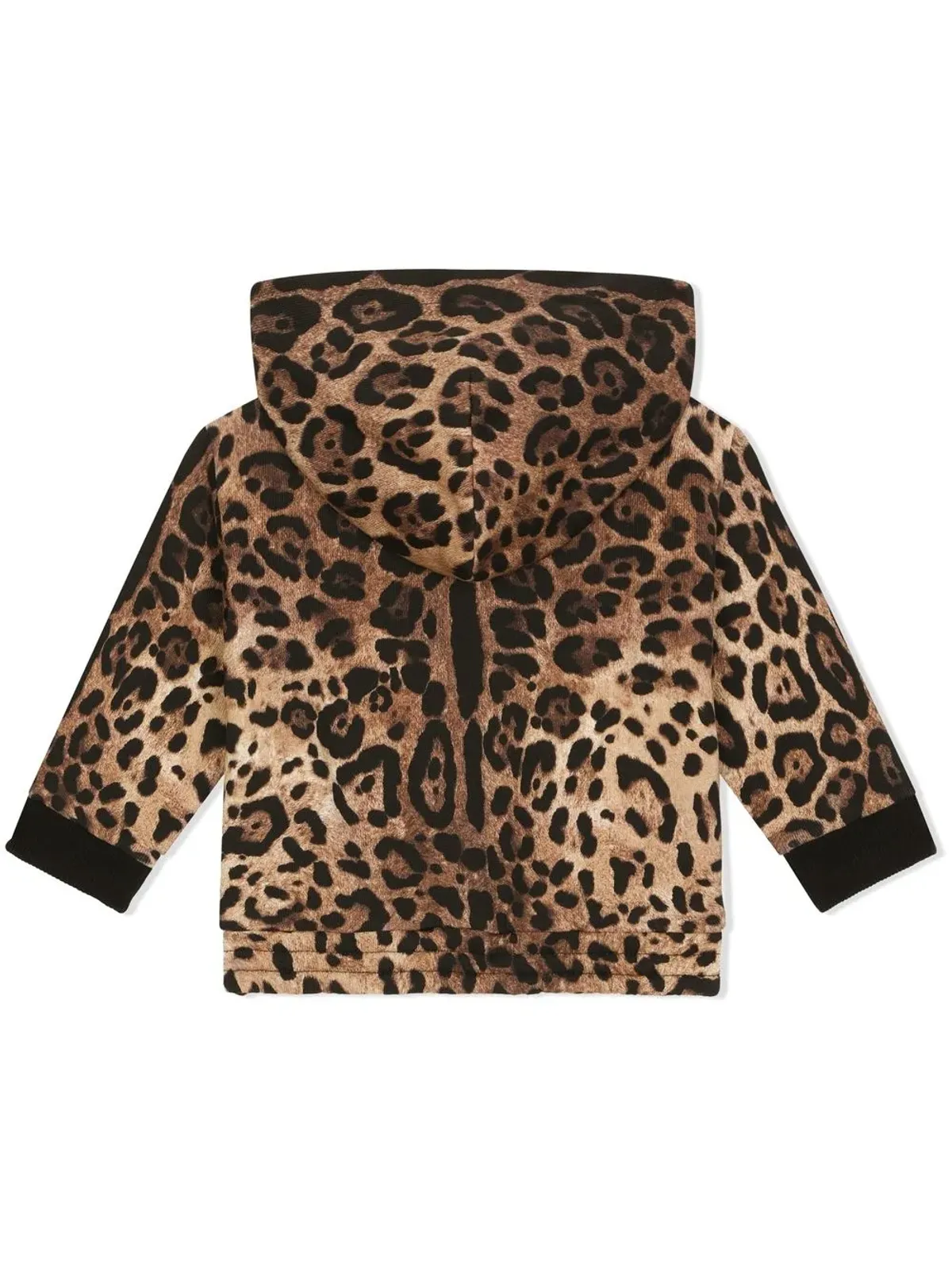 Dolce & Gabbana Kids ヒョウ柄ジップアップフーディー - 画像2