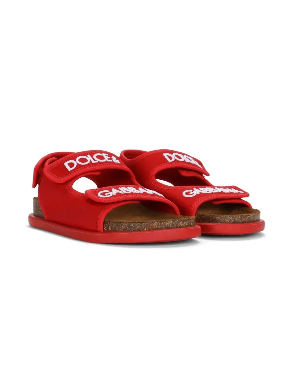 Dolce & Gabbana Kids ロゴプリント フラットサンダル - 画像1