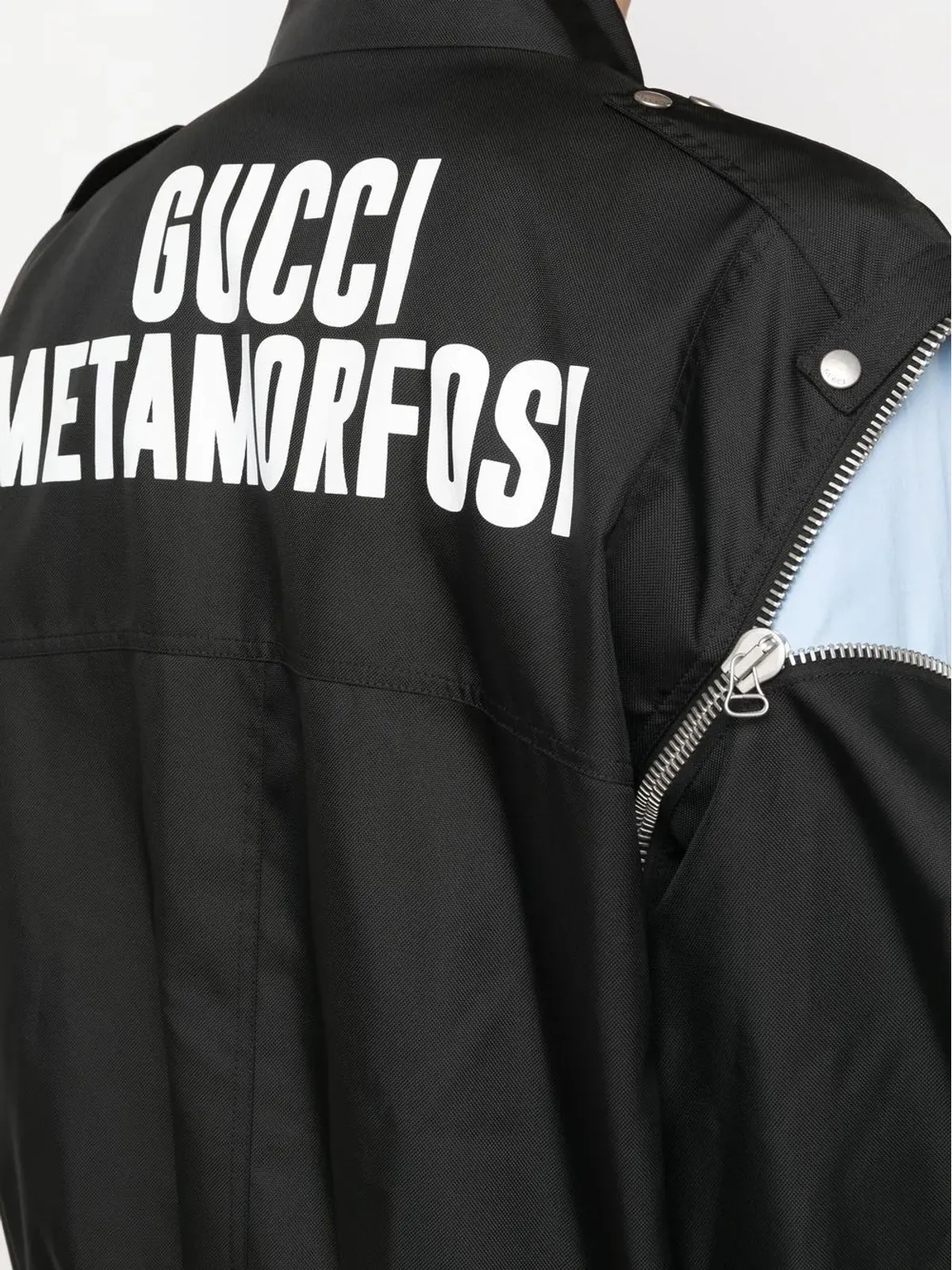 Gucci Metamorfosi detachable-sleeves jacket - Black - 画像5