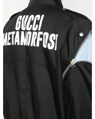 Gucci Metamorfosi detachable-sleeves jacket - Black - サムネイル5