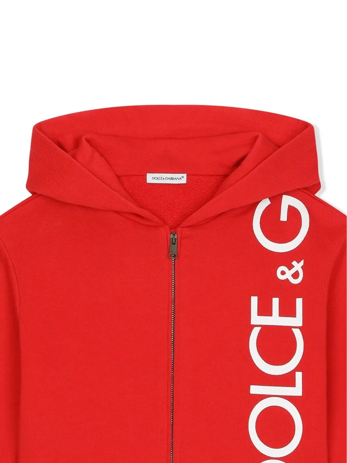 Dolce & Gabbana Kids ロゴプリント ジップアップフーディー - 画像3