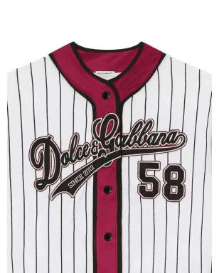 Dolce & Gabbana Kids ストライプベースボールシャツ - サムネイル3