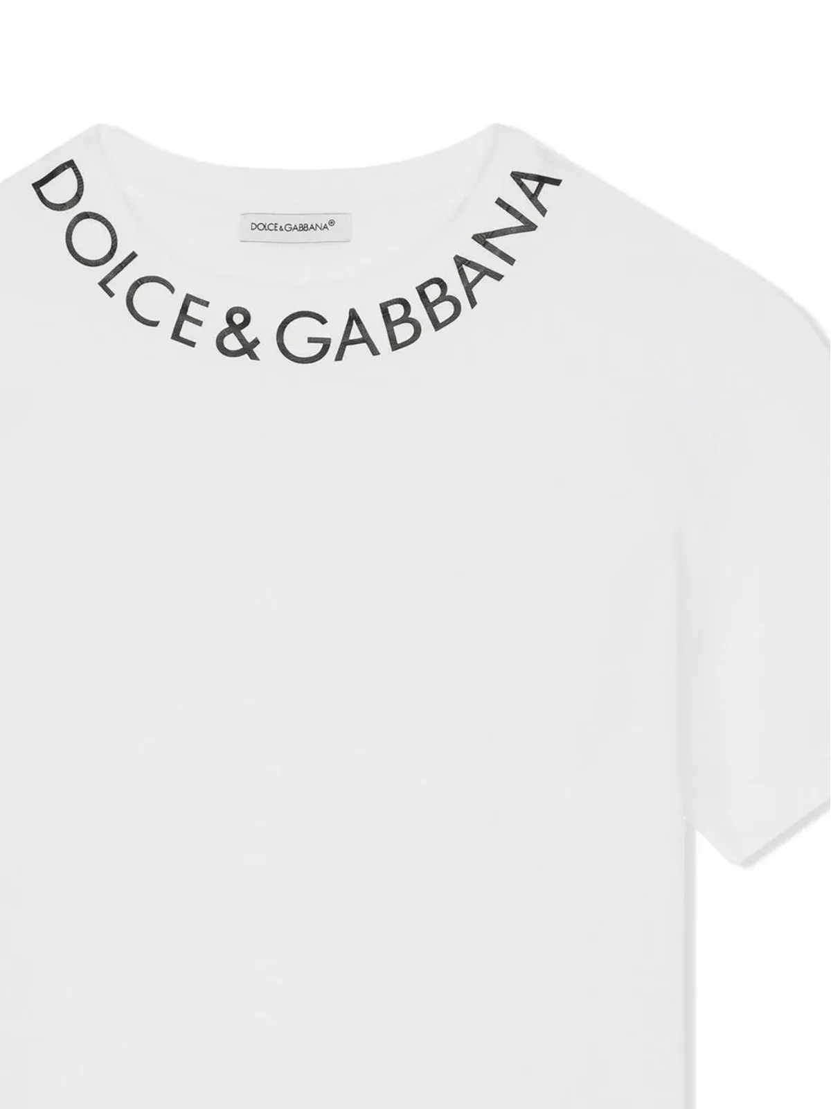 Dolce & Gabbana Kids ロゴプリント コットン Tシャツ - 画像3