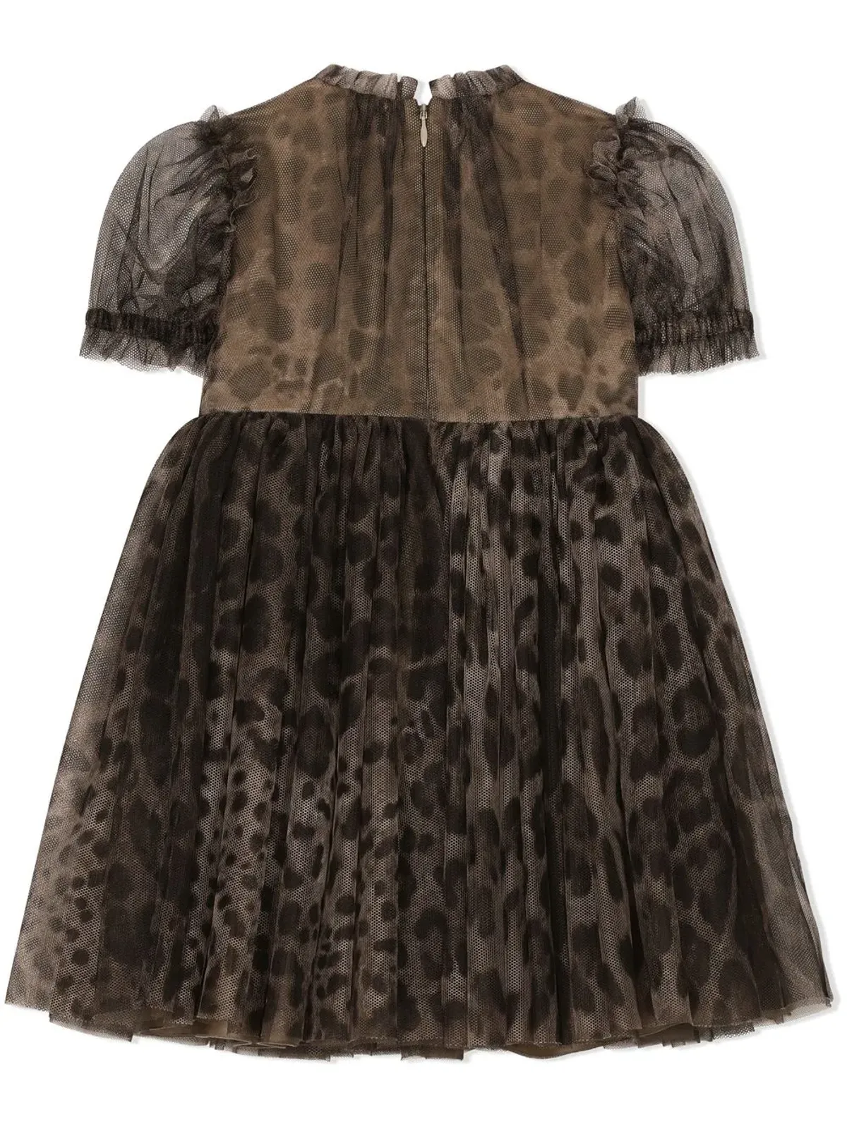Dolce & Gabbana Kids レオパード柄チュールドレス - 画像2