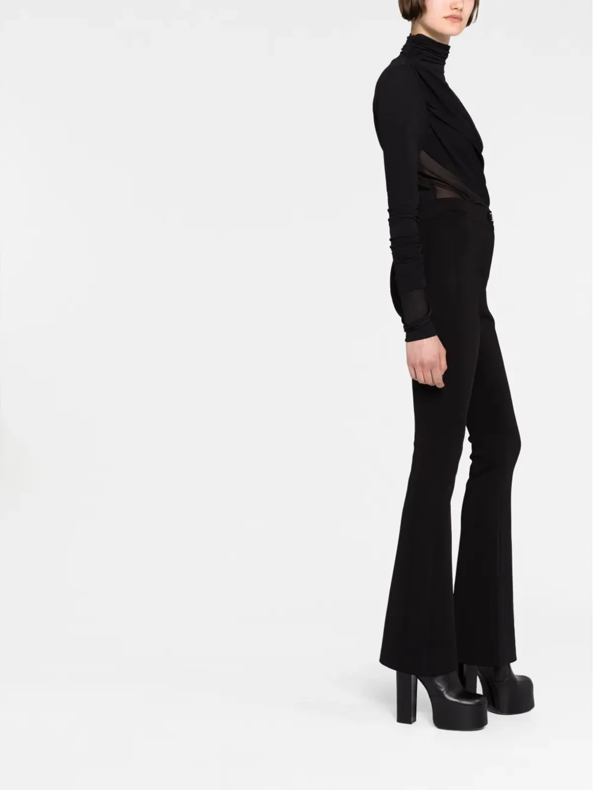 Givenchy ハイウエストフレアパンツ - 画像4