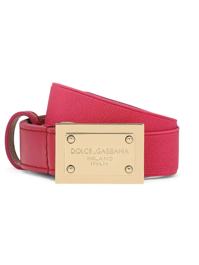 Dolce & Gabbana Kids Dolce & Gabbana Kids ロゴタグエラスティックベルトの商品画像
