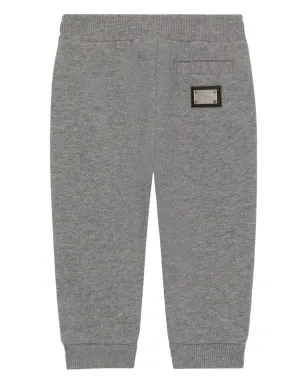 Dolce & Gabbana Kids ロゴプレート トラックパンツ - Grey - サムネイル2