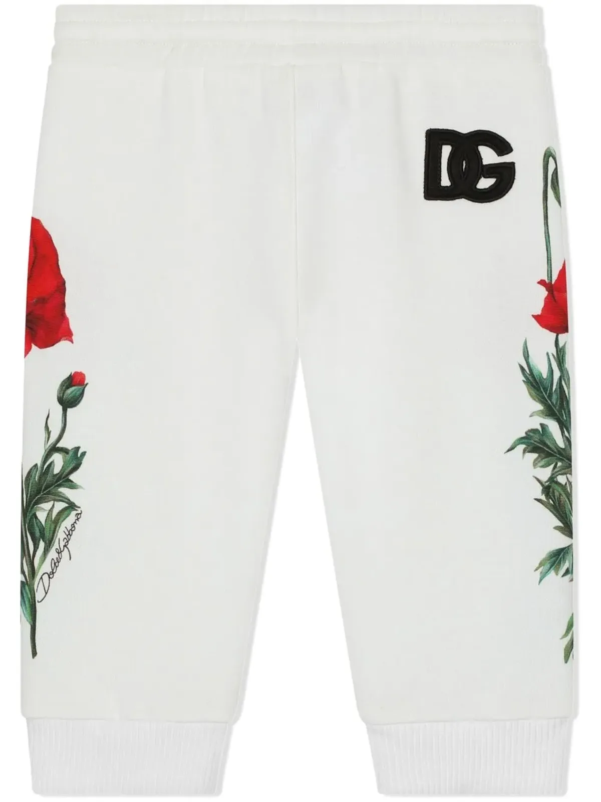Dolce & Gabbana Kids 花柄プリントジョガーパンツ - 画像2