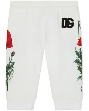 Dolce & Gabbana Kids 花柄プリントジョガーパンツ - サムネイル2