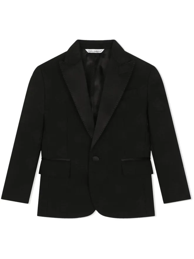 Dolce & Gabbana Kids Dolce & Gabbana Kids DGロゴ ジャカード シングルブレスト ブレザーの商品画像