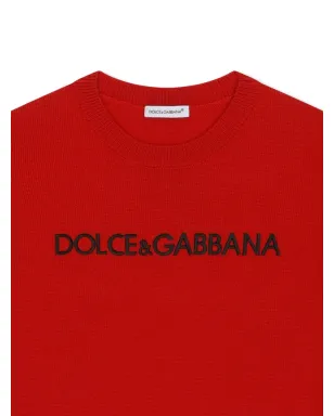 Dolce & Gabbana Kids ロゴ刺繍入りウールジャンパー - サムネイル3