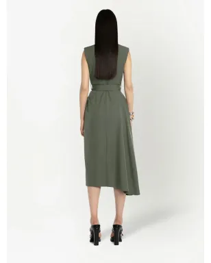 Alexander McQueen テーラードウール ミディドレス - グリーン - サムネイル4