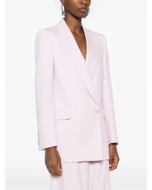 Alexander McQueen ダブルブレスト ウールブレザー - ピンク - サムネイル3