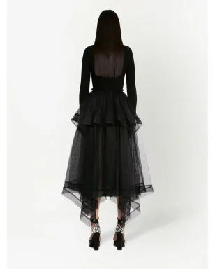 Alexander McQueen アシンメトリックデザイン ティアードスカート - サムネイル4