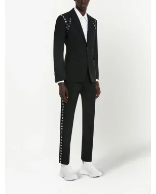 Alexander McQueen アイレットディテール スリムカットパンツ - サムネイル2