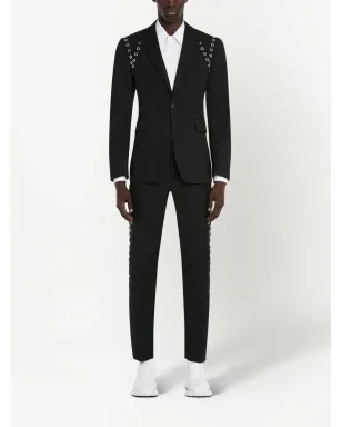 Alexander McQueen アイレットディテール スリムカットパンツ - サムネイル3