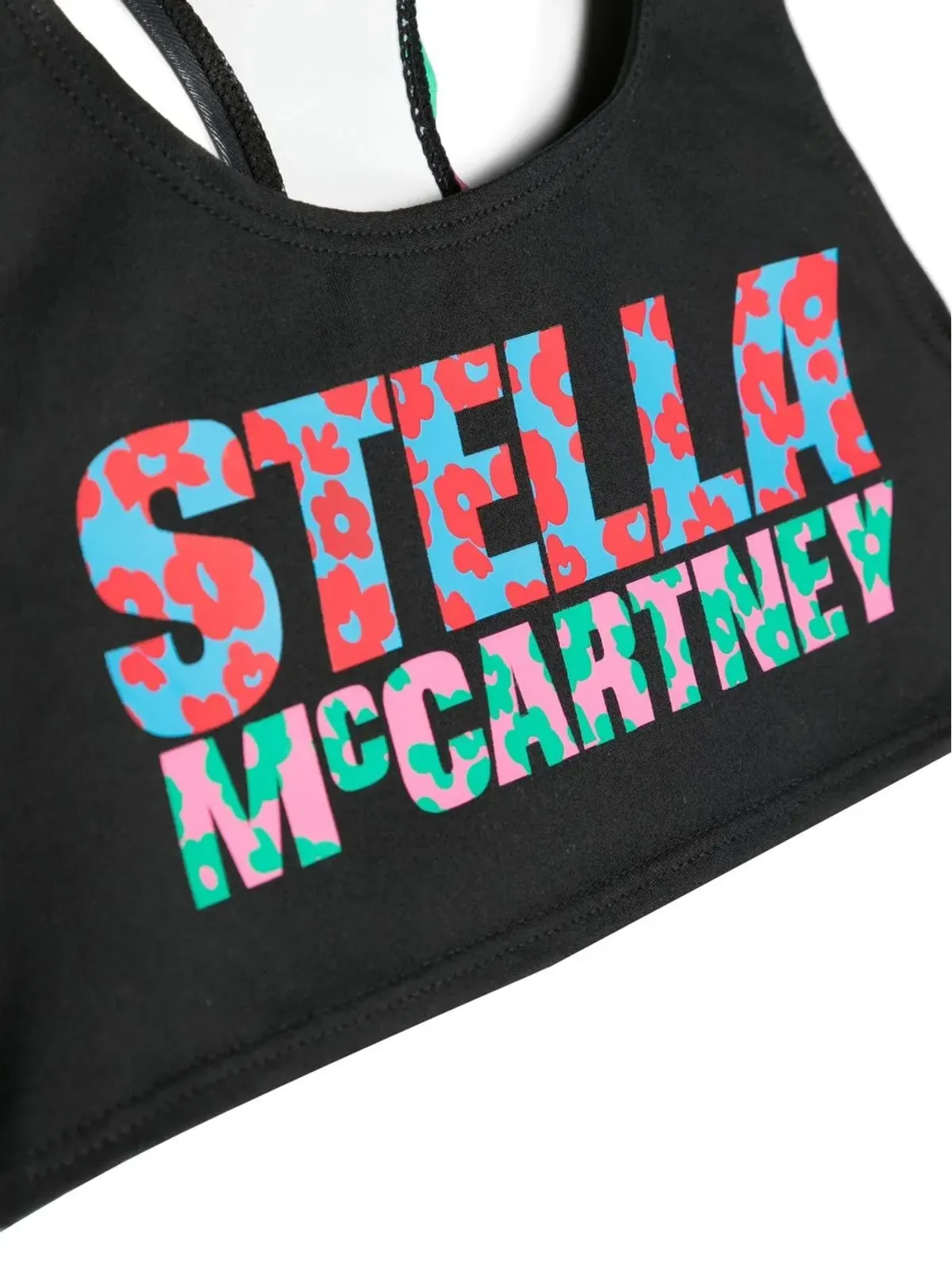 Stella McCartney Kids フローラルロゴプリント クロップトップ - 画像3