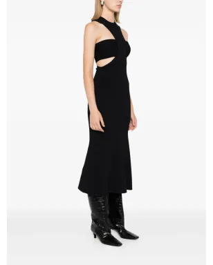 Alexander McQueen スラッシュハーネス ミディドレス（ブラック） - サムネイル3