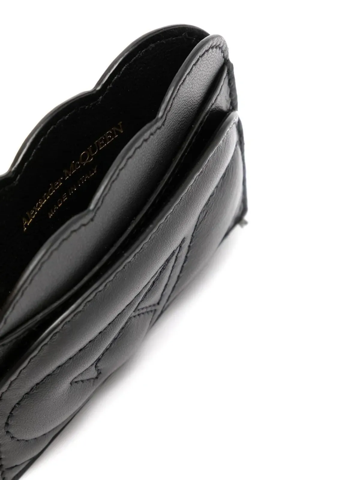 Alexander McQueen シールロゴ キルトカードホルダー - 画像3