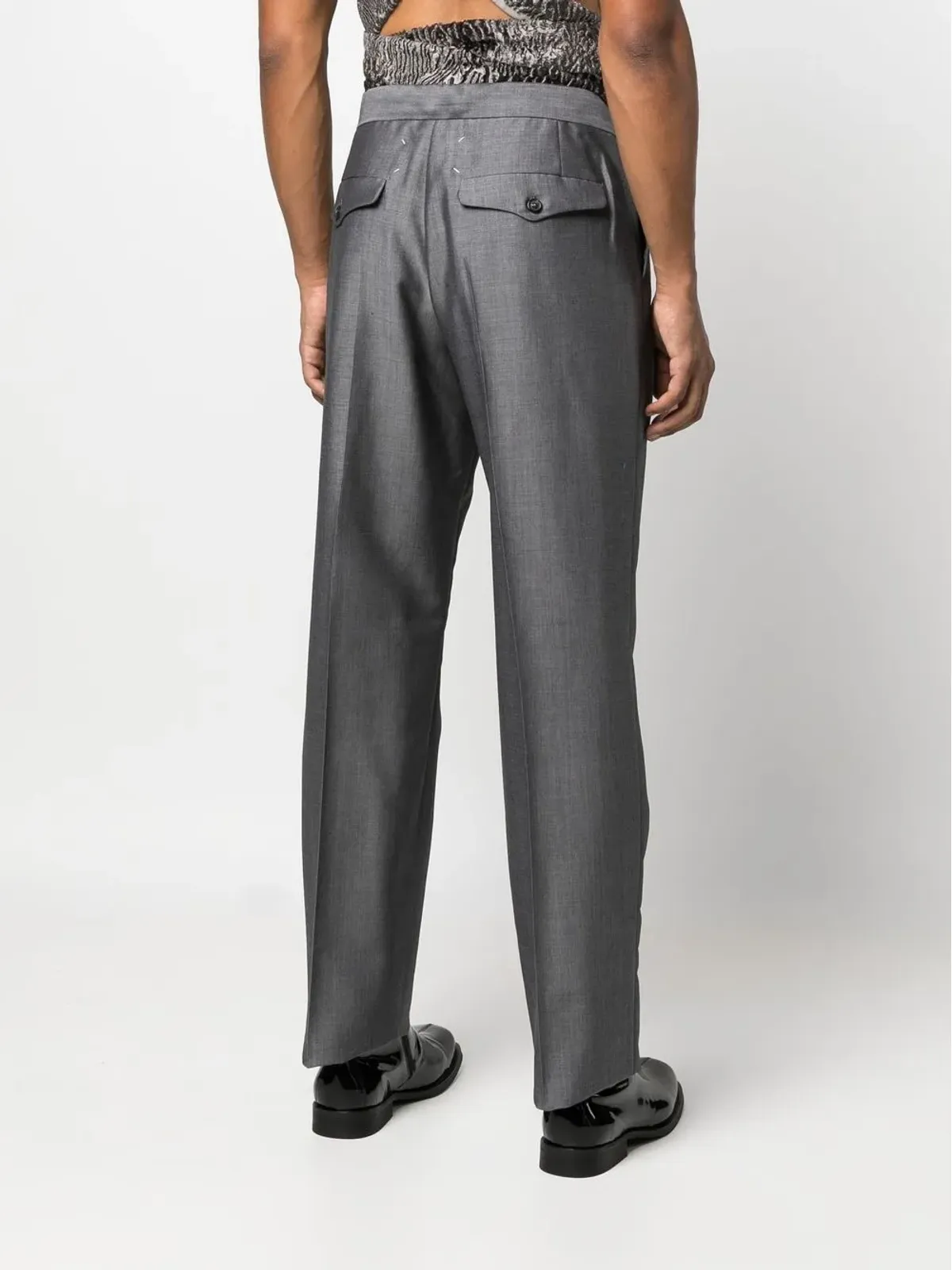 Maison Margiela ベルト付きテーパードパンツ - 画像4
