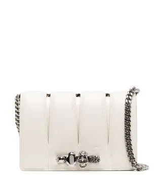 Alexander McQueen スラッシュスタッド ディテール チェーンリンクバッグ - ホワイト - サムネイル1
