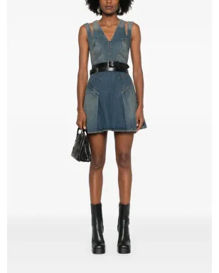 Alexander McQueen デニムミニドレス ブルー - サムネイル2