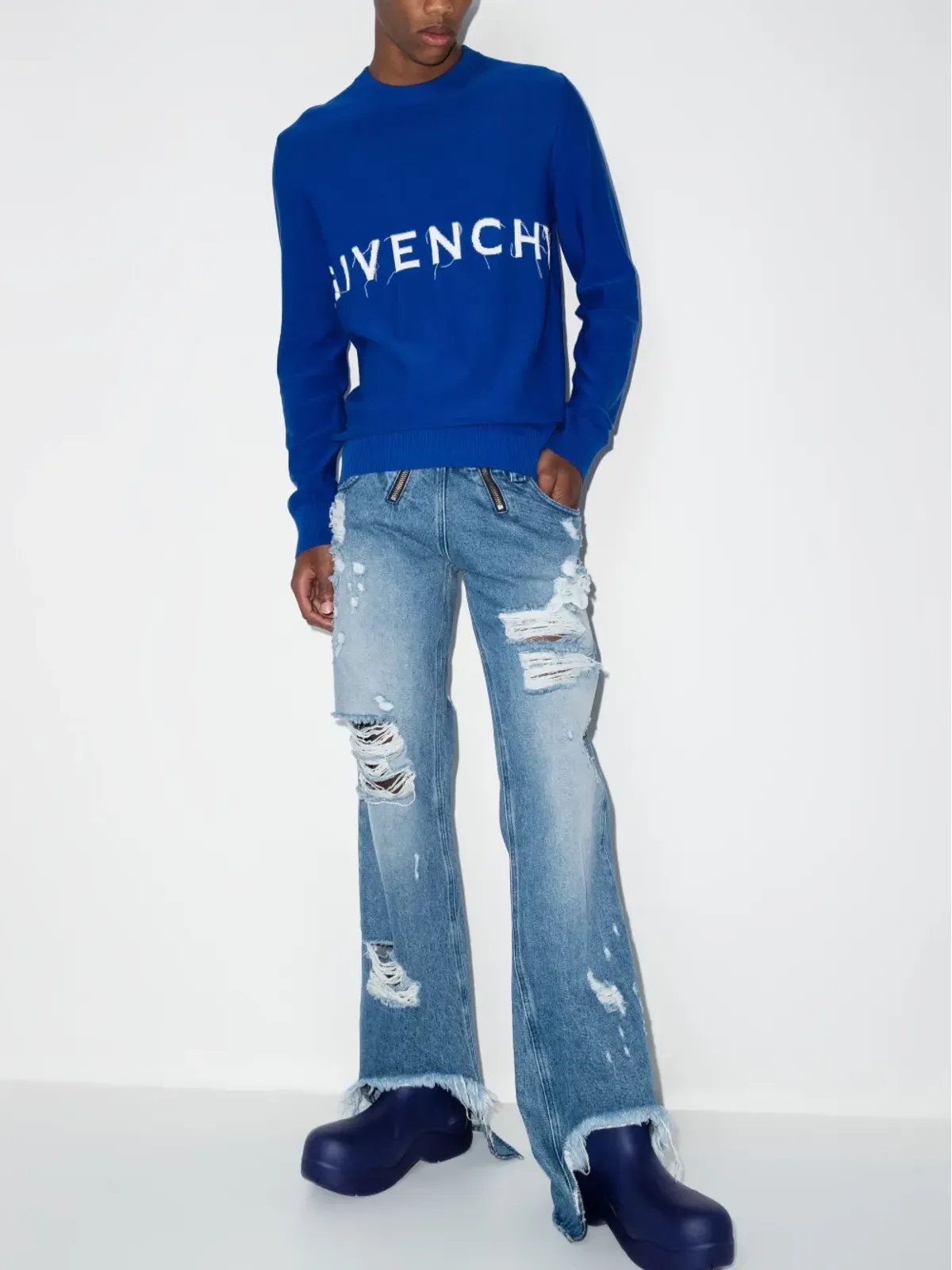 Givenchy インターシャニット ロゴ ジャンパー - 画像2