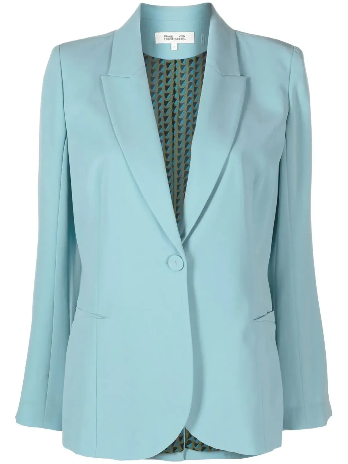 DVF Diane von Furstenberg シングルブレストブレザー - 画像1