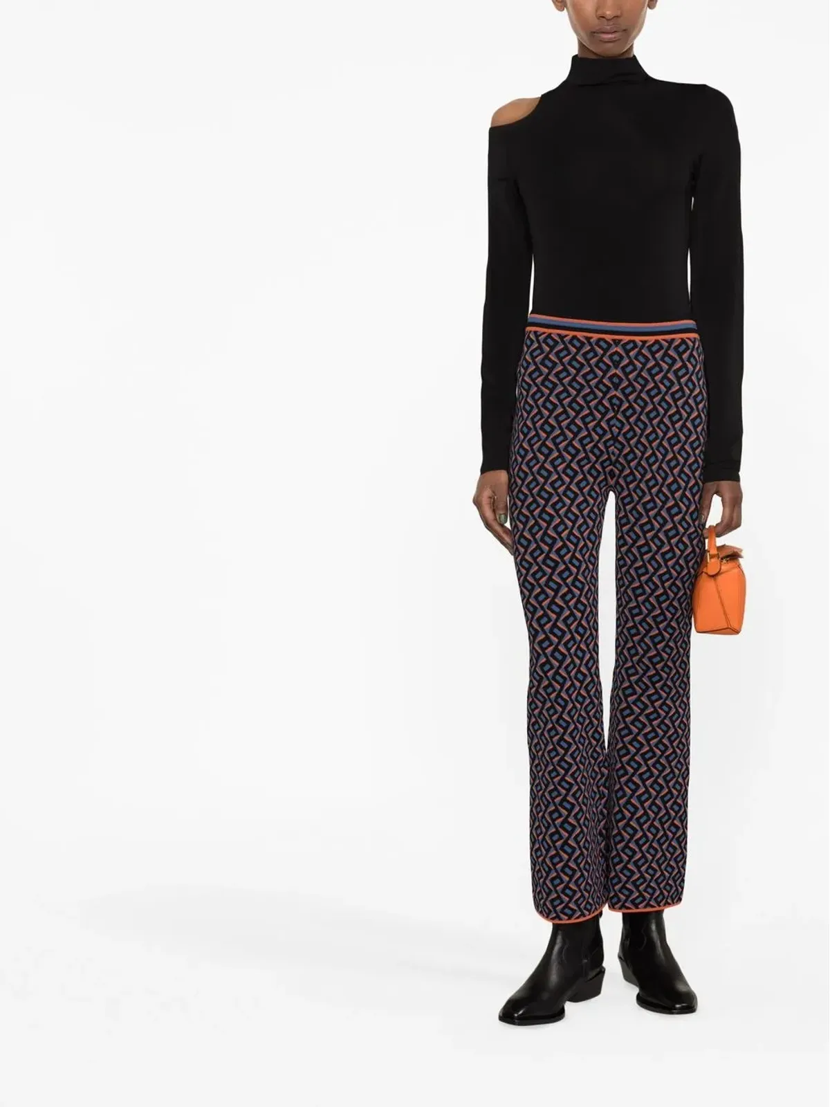 DVF Diane von Furstenberg ジュノー柄ジャカードパンツ - 画像2