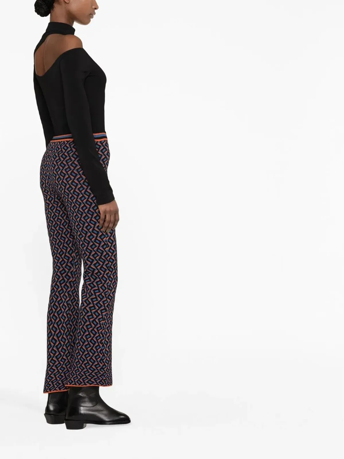 DVF Diane von Furstenberg ジュノー柄ジャカードパンツ - 画像3