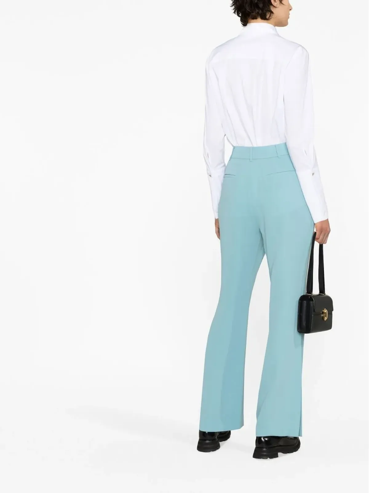 DVF Diane von Furstenberg スリットヘム・フレアパンツ - 画像4