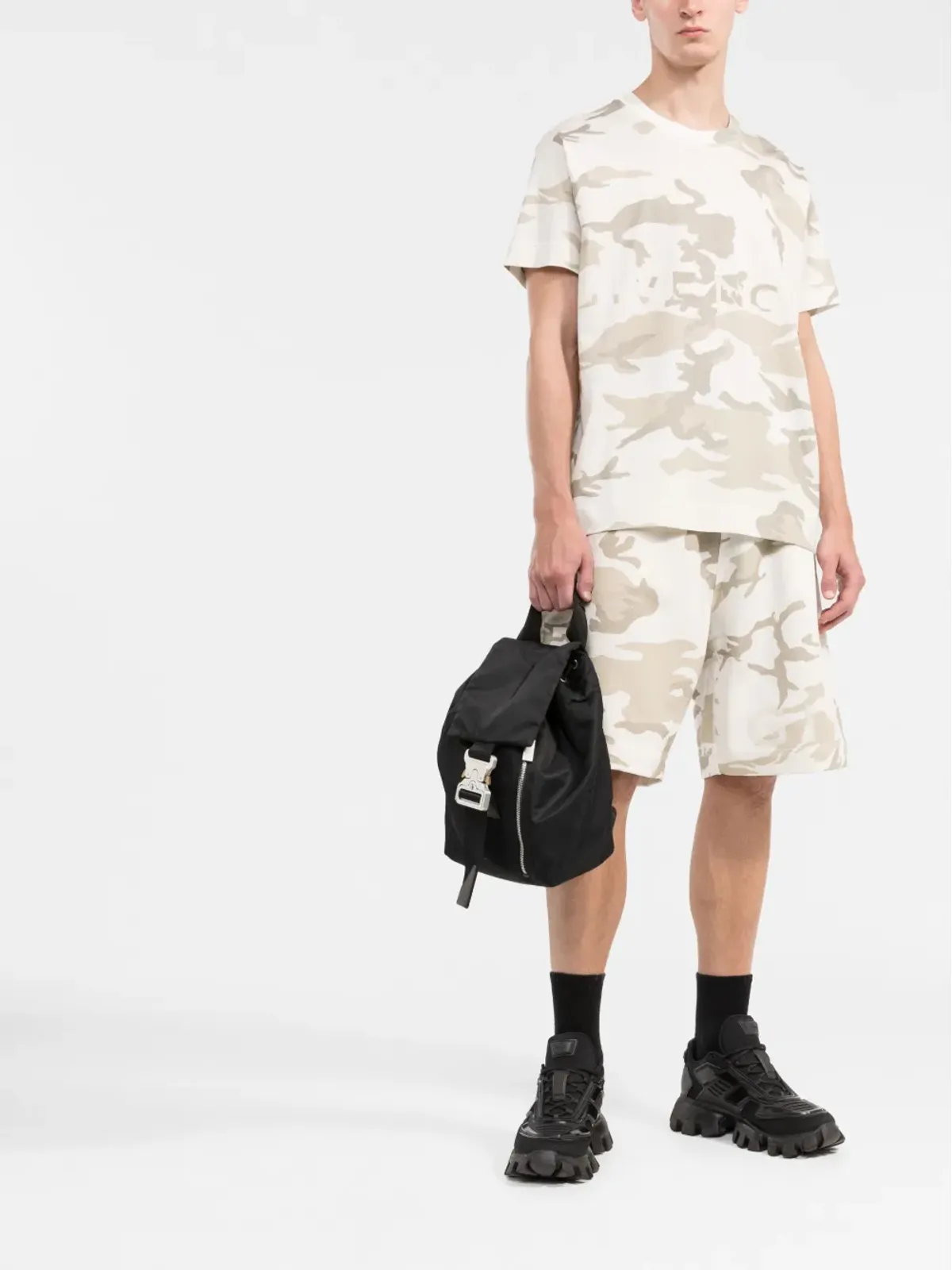 Givenchy カモフラージュ柄コットンTシャツ - 画像2