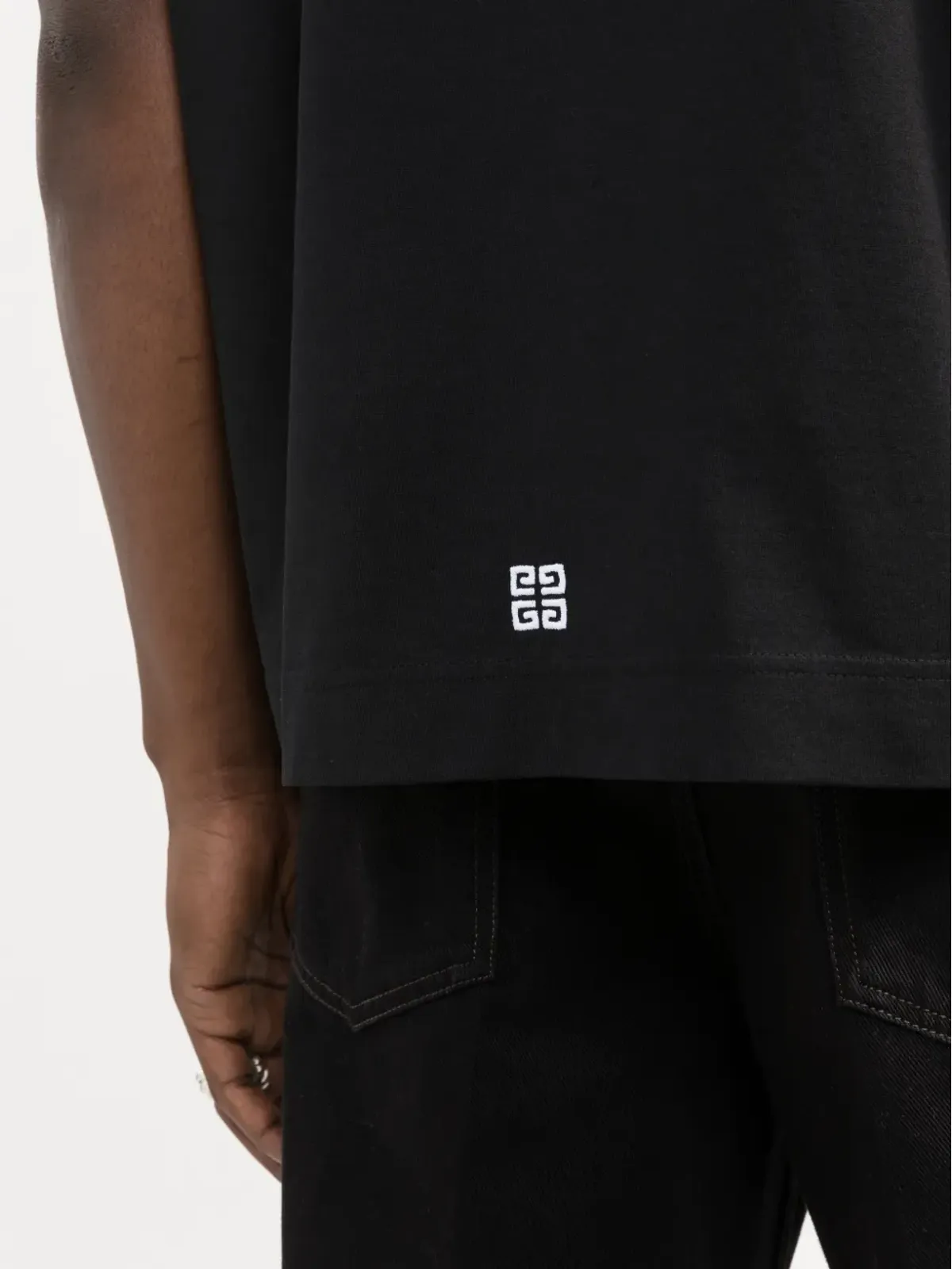 Givenchy ロゴ刺繍コットンTシャツ - 画像5