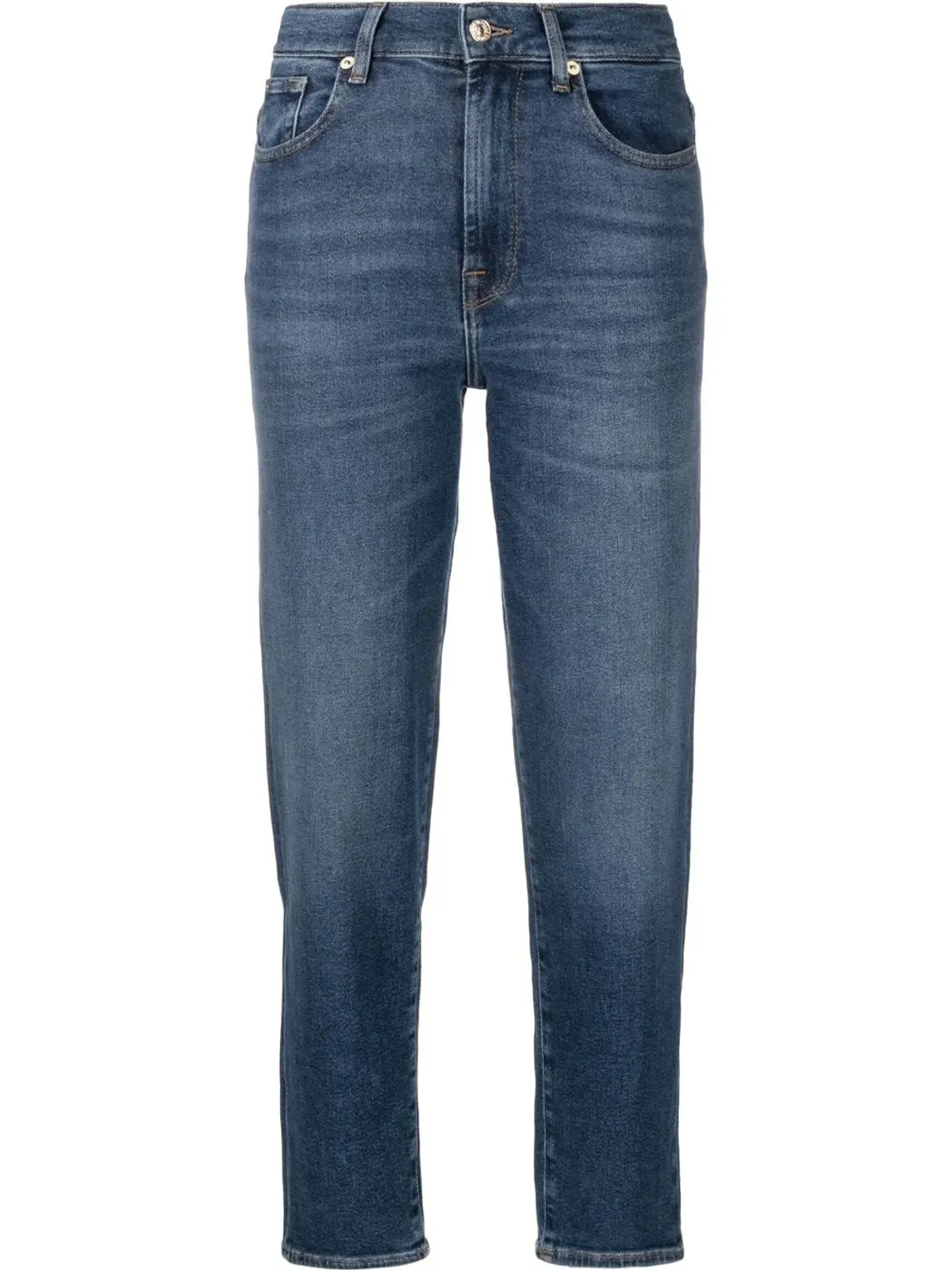 7 For All Mankind スキニークロップドジーンズ - 画像1