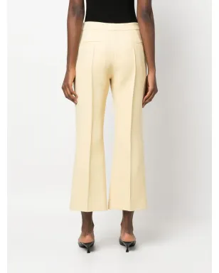 Jil Sander フレアクロップドパンツ イエロー - サムネイル4
