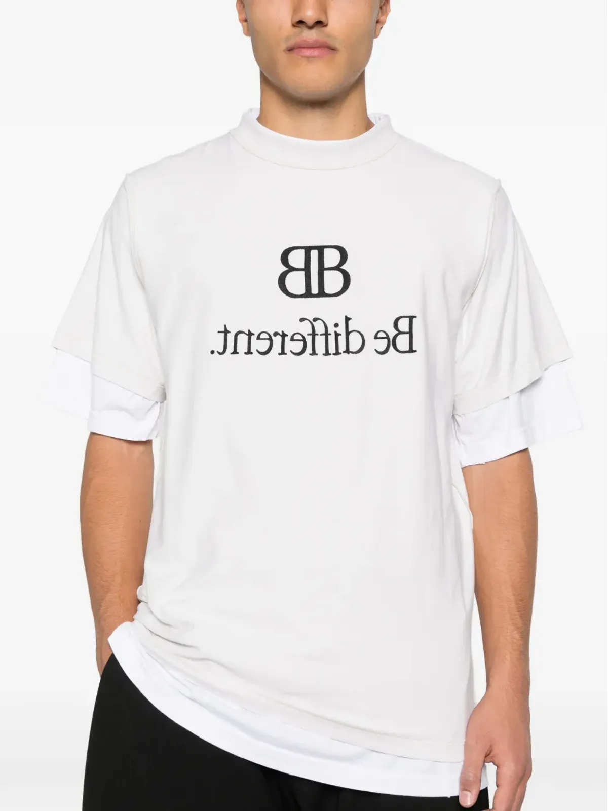 Balenciaga レイヤード グラフィック Tシャツ - 画像5