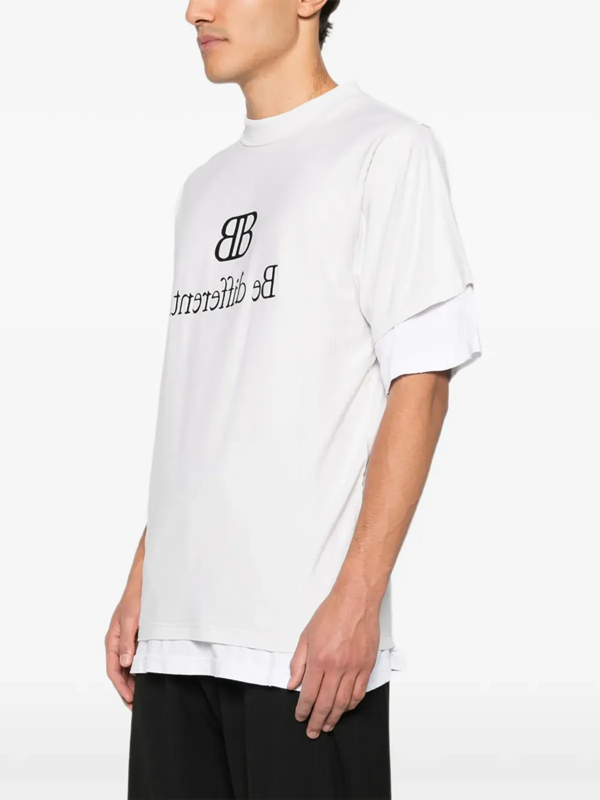 Balenciaga レイヤード グラフィック Tシャツ - 画像3