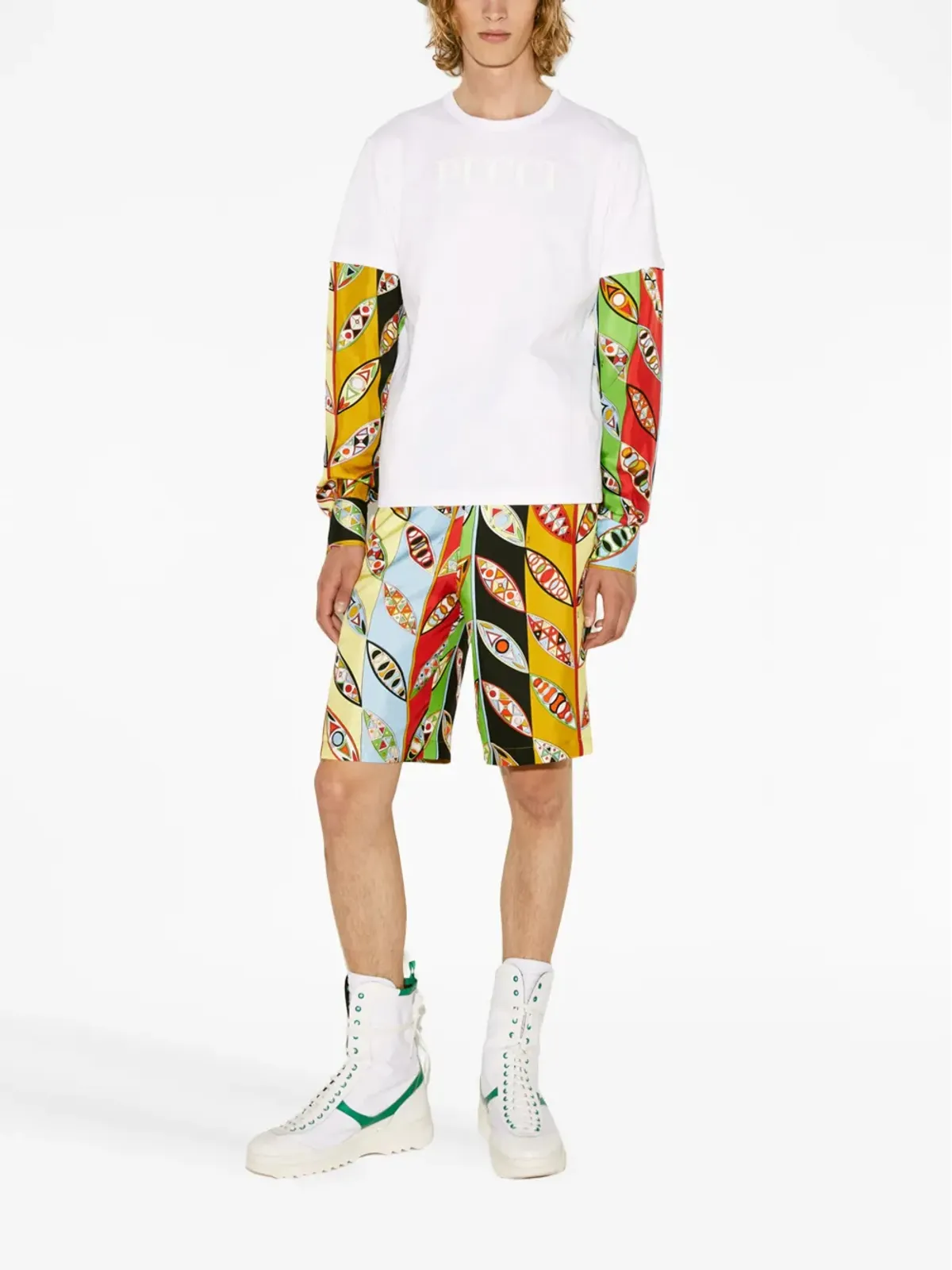 PUCCI グラフィックプリント長袖Tシャツ - 画像2