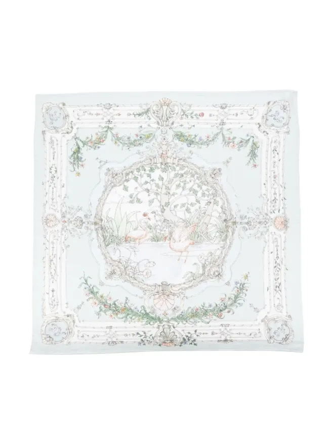 Atelier Choux Atelier Choux タペストリー オーガニックコットン ブランケット グリーンの商品画像