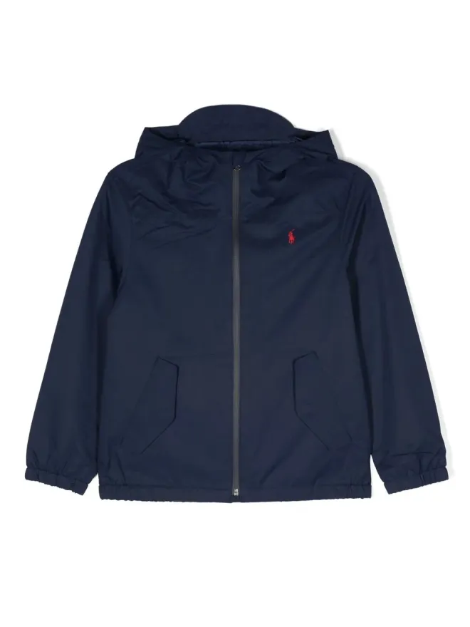 POLO RALPH LAUREN KIDS POLO RALPH LAUREN KIDS ロゴプリント ジップアップ フード付き ジャケットの商品画像