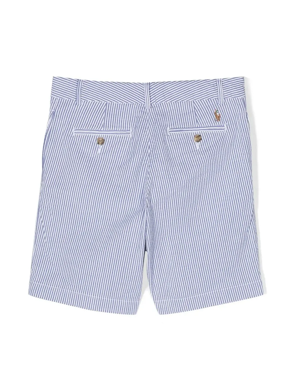 POLO RALPH LAUREN KIDS ストライプ柄バミューダショーツ - ブルー - 画像2