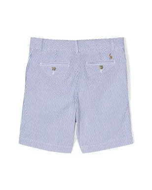 POLO RALPH LAUREN KIDS ストライプ柄バミューダショーツ - ブルー - サムネイル2