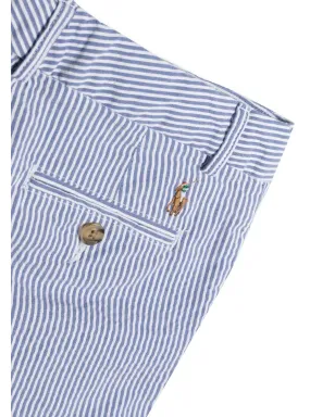 POLO RALPH LAUREN KIDS ストライプ柄バミューダショーツ - ブルー - サムネイル3