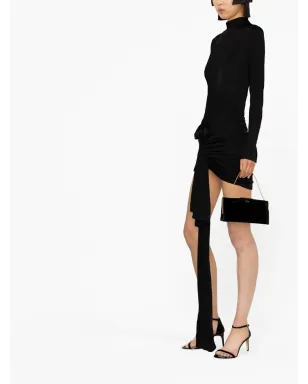 Saint Laurent ローズアップリケ付きミニドレス - サムネイル3