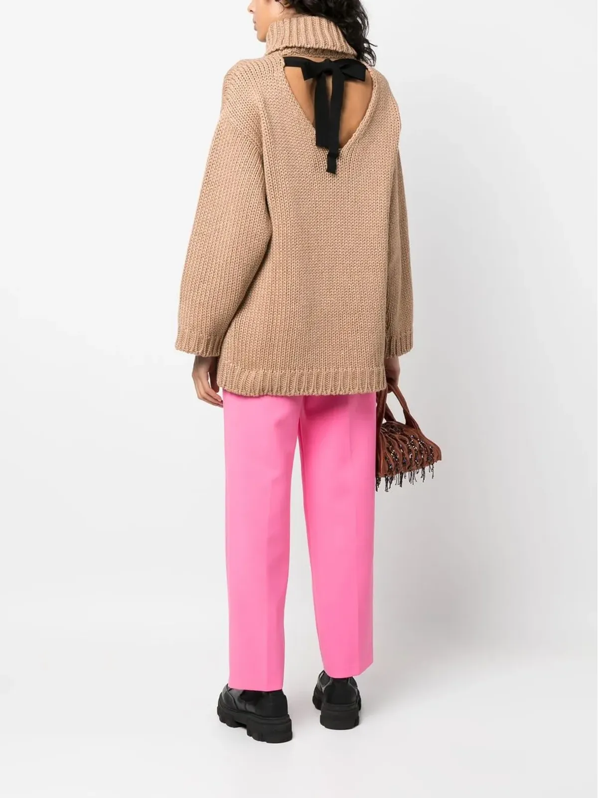 RED Valentino デザート チャンキー ニット ジャンパー - 画像2