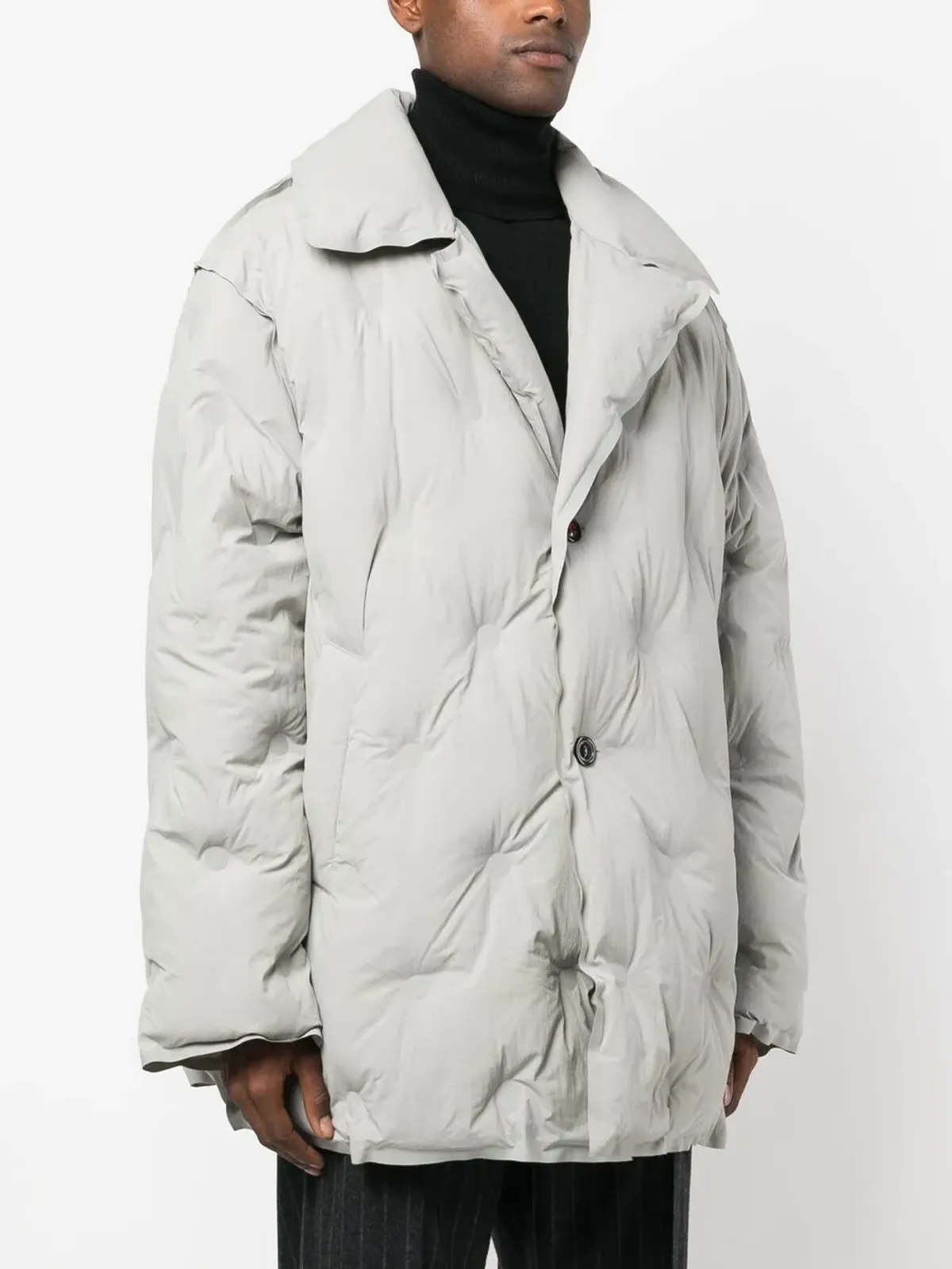 Maison Margiela シングルブレストパデッドコート - 画像3