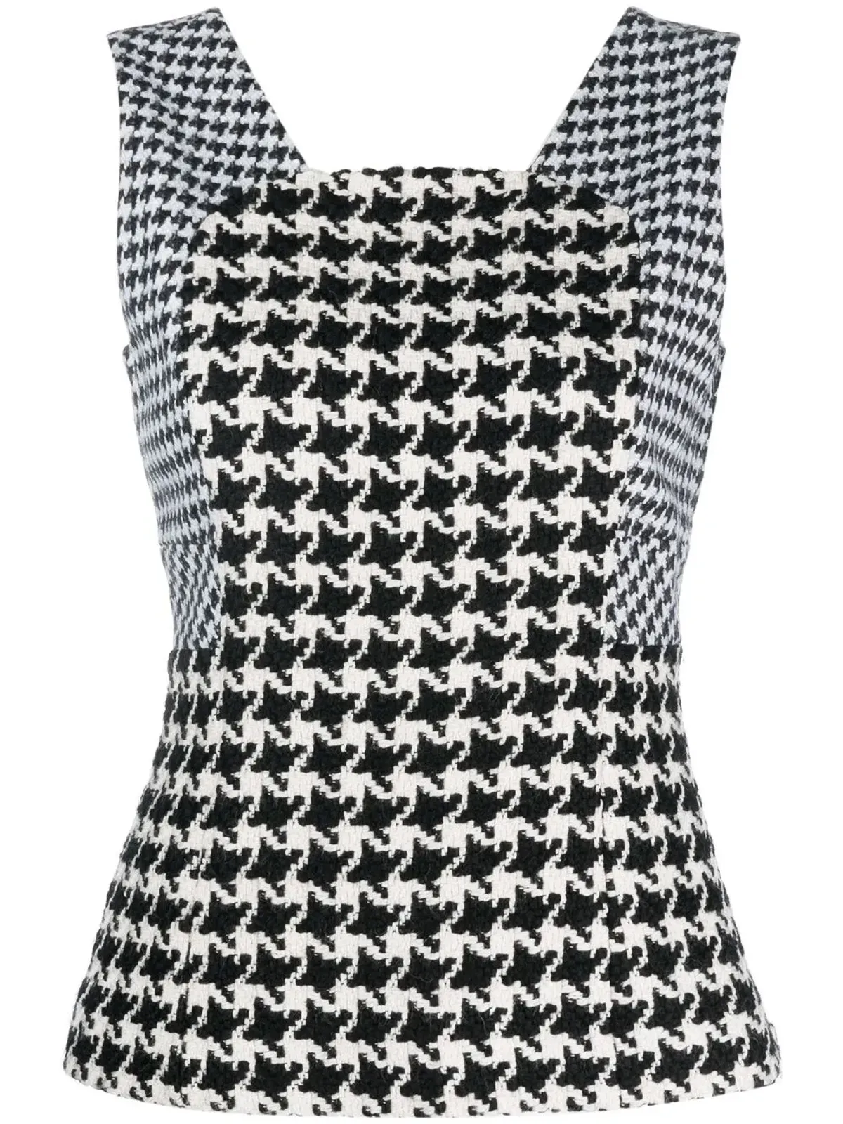 Christian Dior Pre-Owned 2010 ハウンドトゥース柄ノースリーブトップ - 画像1
