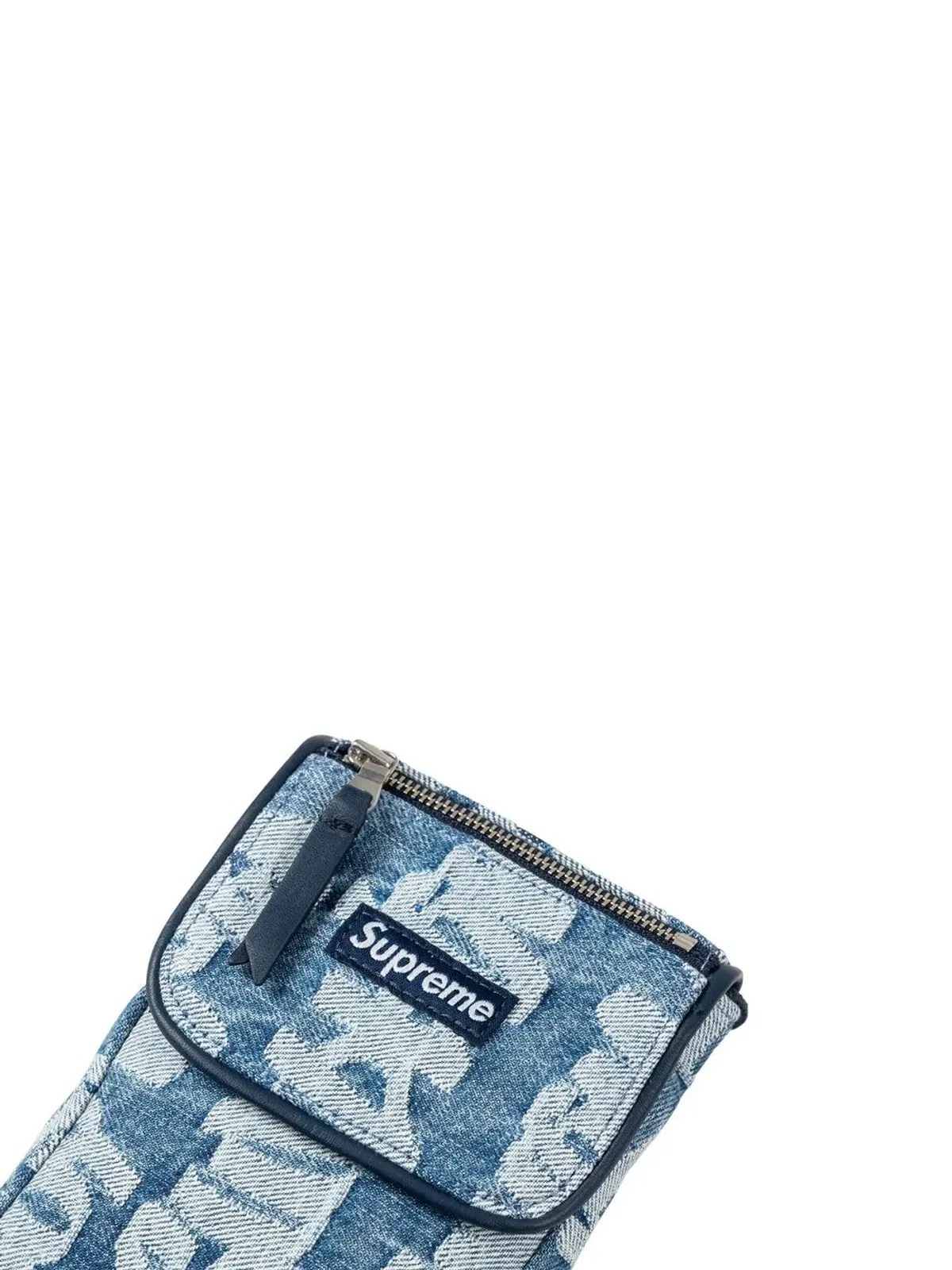 Supreme ジャカードデニム ネックポーチ ブルー - 画像3