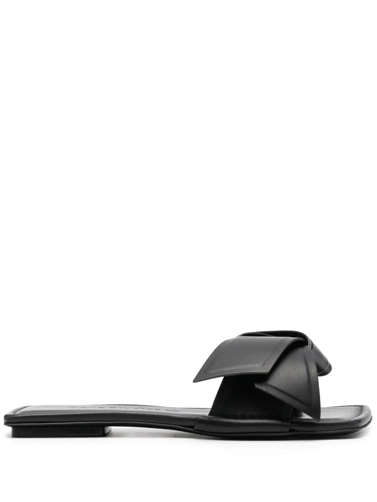Acne Studios リボンディテール レザーサンダル - 画像1