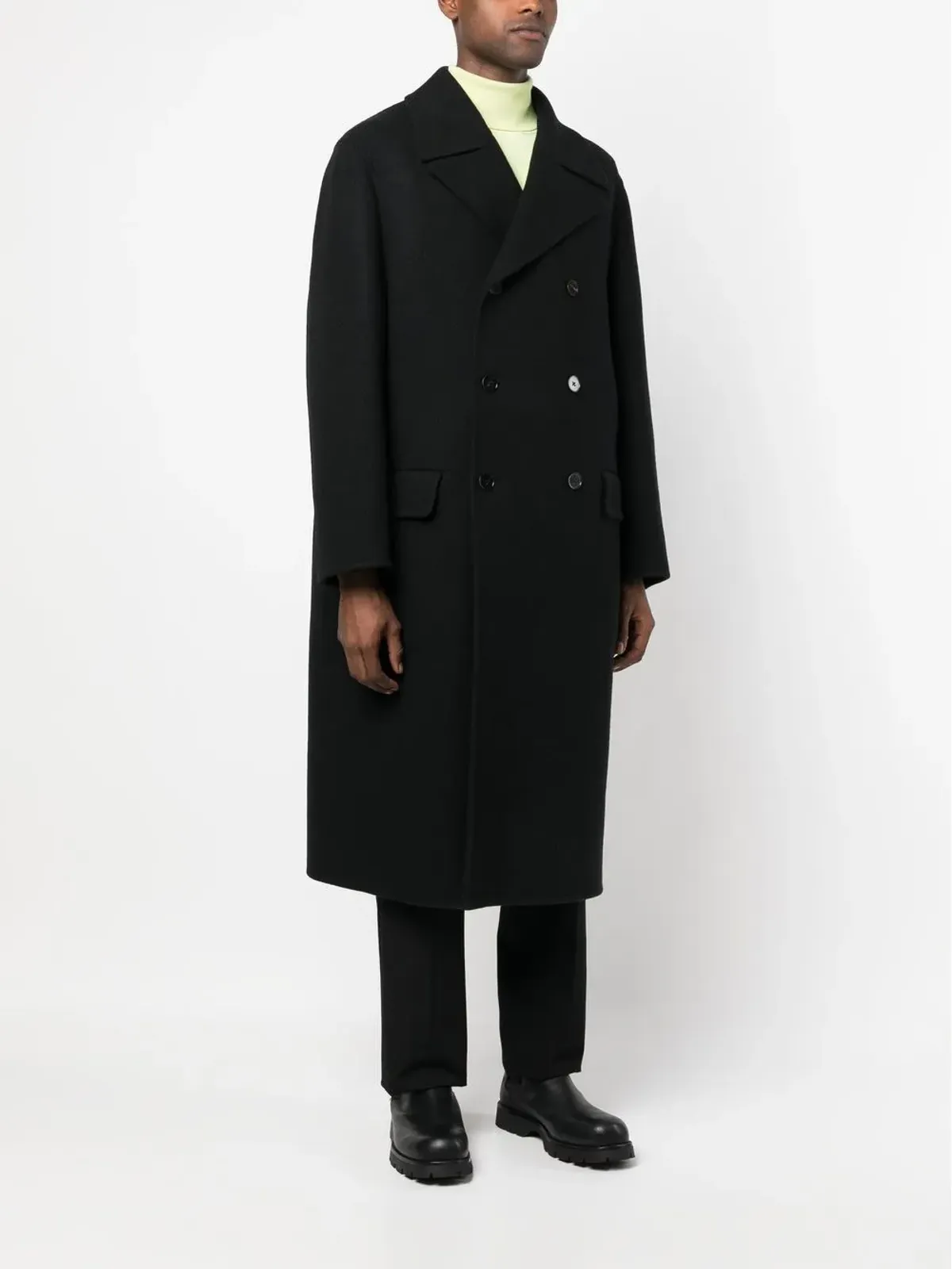 Jil Sander ダブルブレスト ヴァージンウール コート - 画像3